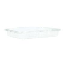 Salatbox PET 232 mm x 180 mm x 35 mm 900 ml transparent mit anh&auml;ngendem Deckel Produktbild