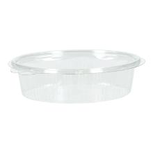 Salad box PET 166 mm x 129 mm x 45 mm 390 ml oval transparent with lid product photo