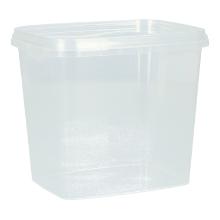 Deli cup + lid PP TE square 109 mm x 86 mm x 95 mm 500 ml transparent product photo