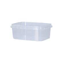 Deli cup PP OV square 109 mm x 86 mm x 40mm 250 ml transparent product photo