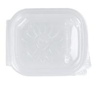 Deli cup att. lid PP square 108 mm x 127 mm x 44 mm 250 ml transparent product photo