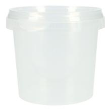Deli cup + lid PP tamper-evident round &Oslash; 95 mm x 90 mm 365 ml transparent product photo