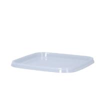 Deli cup lid PP temper-evident square 129 mm x 129 mm x 5 mm transparent product photo