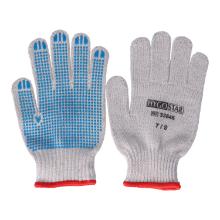 Gloves knitted size S white-blue PVC-knobs product photo
