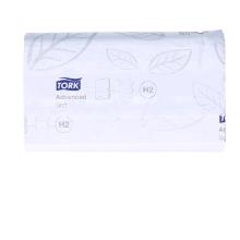Falthandt&uuml;cher recycelt 21 cm x 34 cm 2-lagig Multifold weiss H2 Tork Xpress Produktbild