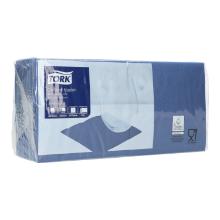 Serviette 24 cm x 24 cm 2-lagig 1/4 Falz dunkelblau Tork Advanced Produktbild