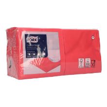 Napkin 24 cm x 24 cm 2-ply 1/4 fold red Tork Advanced product photo
