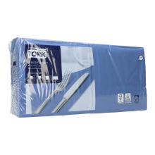 Napkin 33 cm x 33 cm 2-ply 1/4 fold dark blue Tork Advanced product photo