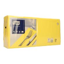 Napkin 33 cm x 33 cm 3-ply 1/8 fold yellow Tork Advanced product photo