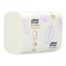 Toilettenpapier 11,2 cm x 19 cm 2-lagig Einzelblatt weiss T3 Tork Premium Produktbild