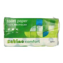 Toilet Paper recycled 9.5 cm x 13.8 cm 3-ply 250 sheets white Satino Comfort product photo