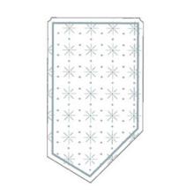 K&auml;nnchenanfasser 95 mm x 55 mm 9-lagig mit Sterne-Punkte-Pr&auml;gung Produktbild