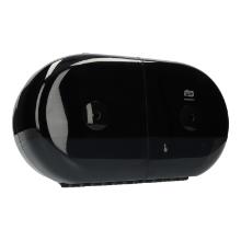 Toilettenpapierspender Mini Doppel 15,6 x 39,8 x22,1cm schwarz T9 Tork SmartOne Produktbild