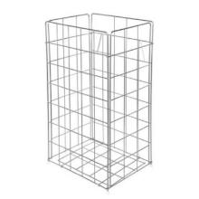 Abfallkorb X-Waste 26 cm x 32 cm x 63,5 cm 54 l silber Produktbild