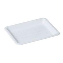 Sugarcane plate  20 cm x 15.1 cm x 1.6 cm undivided white product photo
