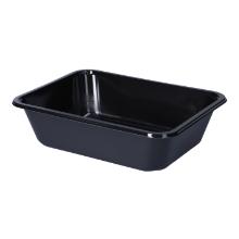 CPET-Men&uuml;schale 227 mm x 178 mm x 59 mm ungeteilt schwarz 1660 ml Produktbild