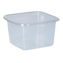 APET-Schale 102 mm x 102 mm x 57 mm ungeteilt transparent 350 ml Produktbild