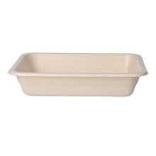 Bagasse - Hybrid bowl PP 227 mm x 178 mm x 45 mm undivided 1216ml beige product photo