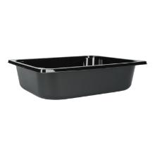 CPET-Schale 1/2 GN 325 mm x 265 mm x 80 mm ungeteilt schwarz 5100 ml Produktbild