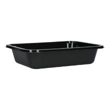 CPET-Tray 187 mm x 137 mm x 40 mm undivided black 680 ml product photo