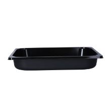 CPET-Schale 1/2 GN 325 mm x 265 mm x 50 mm ungeteilt schwarz 3330 ml Produktbild