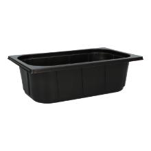 PP-Schale 1/4 GN 265 mm x 161 mm x 80 mm ungeteilt schwarz 2000 ml Produktbild