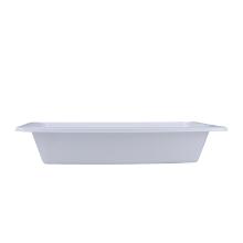 PP-Schale 1/3 GN 325 mm x 170 mm x 60 mm ungeteilt wei&szlig; 1850 ml Produktbild