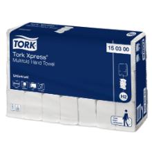Falthandt&uuml;cher recycelt 20 cm x 34 cm 2-lagig Multifold weiss H2 Tork Xpress Produktbild