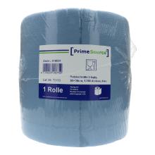 Putztuchrolle recycelt 38 cm x 36 cm x 340 m 3-lagig 1000 Blatt blau PrimeSource Produktbild