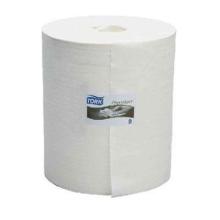 Non-woven roll 42 cm x 38 cm x 380 m 1-ply 1000 sheet white W1 Tork Premium product photo