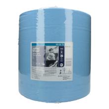 Putztuchrolle 37 cm x 34 cm x 340 m 2-lagig 1000 Blatt blau W1 Tork Premium Produktbild