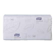 Falthandt&uuml;cher 25 cm x 23 cm 2-lagig Zickzack weiss H3 Tork Advanced Produktbild