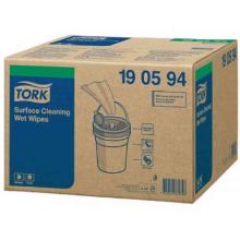 Feuchte Oberfl&auml;chenreinigungst&uuml;cher 27 cm x 13,5 cm 1-lagig weiss W14 Tork Premi Produktbild