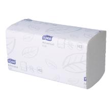 Folded towels recycled 23 cm x 23 cm 2-ply Zickzack white H3 Tork Advanced product photo