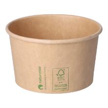 Eisbecher Pappe-PLA &Oslash; 105 mm x 60 mm 340 ml braun Produktbild