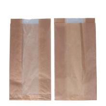 Sichtstreifenbeutel Kraft-Pergamin 15 cm x 7 cm x 28 cm braun Produktbild