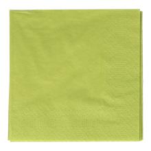 Serviette 24 cm x 24 cm 3-lagig 1/4 Falz kiwi Produktbild