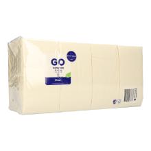 Serviette 33 cm x 33 cm 3-lagig 1/8 Falz Cream Produktbild