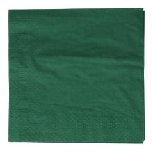 Napkin 33 cm x 33 cm 3-ply 1/4 fold hunter green product photo
