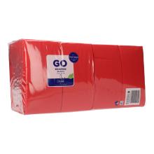 Napkin 33 cm x 33 cm 3-ply 1/8 fold red product photo