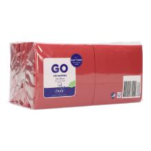 Serviette 24 cm x 24 cm 3-lagig 1/4 Falz bordeaux Produktbild
