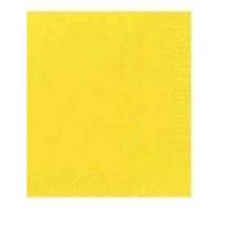 Serviette 24 cm x 24 cm 3-lagig 1/4 Falz gelb Produktbild