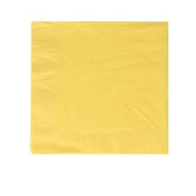 Napkin 40 cm x 40 cm 3-ply 1/4 folded yellow product photo