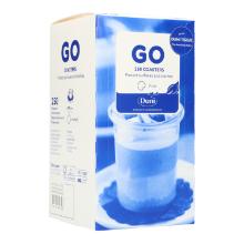 Glasuntersetzer &Oslash; 9cm 8-lagig Romance weiss Produktbild