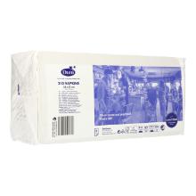 Serviette 33 cm x 33 cm 3-lagig 1/8 Buchfalz wei&szlig; Produktbild
