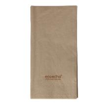 Napkin 40 cm x 40 cm 2-ply 1/8 fold Natural Brown product photo