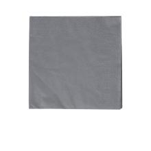 Serviette 33 cm x 33 cm 3-lagig 1/4 Falz granite grey Produktbild