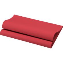Napkin Bio Dunisoft 40 cm x 40 cm 1-ply 1/4 fold bordeaux product photo