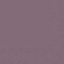 Serviette 33 cm x 33 cm 3-lagig 1/4 Falz plum Produktbild