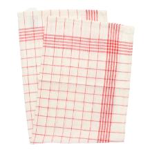 Dishcloth 50 cm x 70 cm red-white cotton product photo